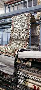 Vida Silvestre de Safari diseño botánico frontera estampado Animal país alfombra - Product Image 5