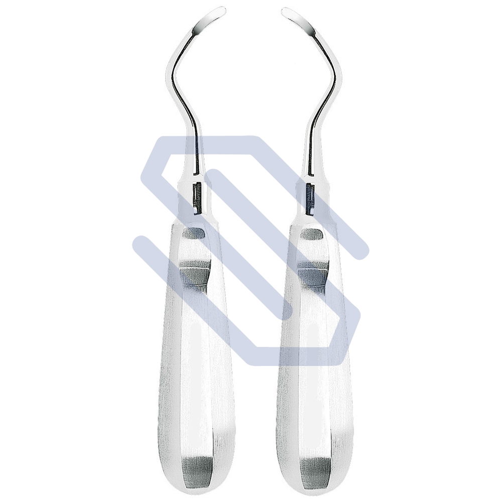SET OF 6 MILLER EAST WEST RIGHT LEFT CURVED DENTAL TOOTH EXTRACTING ELEVATORS EB - Foto 8