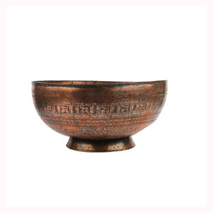 Copper Metal Finishing Royal Design Fruits Bowl Wedding Party <b>Table</b> Decoration Desert Server Bowl Kitchenware Food <b>Storage</b> - Product Image 5