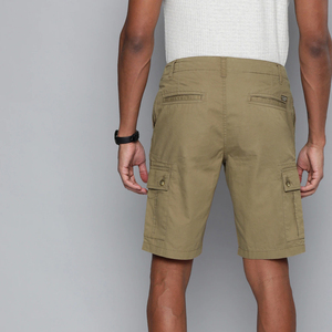 Short de Sweat personnalisé en coton String Waist Vêtements pour hommes Color Block Hip Hop Sweat Beach Cargo Shorts - Product Image 3