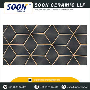 <b>Rustic</b> Design Digital Porcelain Wall Tiles 300x600mm with Flowers & Plants Texture Non-Slip & Acid-Resistant for Hotel Use - Product Image 6