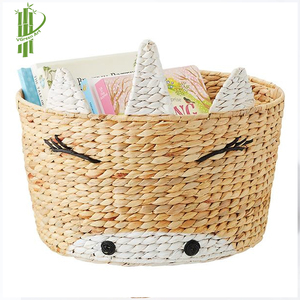 Vente en gros 2022 paniers de rangement pour linge en jacinthe d'eau avec cadre en métal pour le Vietnam - Product Image 1