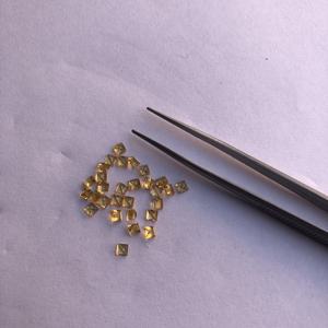 อัญมณีทรงสี่เหลี่ยมตัดทรงสี่เหลี่ยมหินสีเหลืองส้มธรรมชาติ6มม. ทรงหลวมอัญมณีกึ่งมีค่าสำหรับทำเครื่องประดับออนไลน์ alibaba - Product Image 2