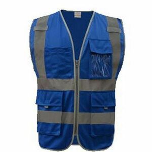 Gilet de sécurité à double poches avec réflecteur gris - Product Image 1
