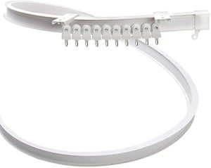 Cortina curvada de techo flexible de <span class=keywords><strong>PVC</strong></span>, Riel de plástico curvo de 6 metros para cortina de techo, montaje de ventanas suaves - Product Image 6