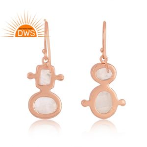 Pendientes colgantes de GEMA de labradorita y Topacio Azul de Londres, joyería de moda, último diseño - Product Image 4