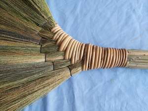 Artisanat multifonctionnel nettoyage professionnel manche de balai en bois pelle à poussière à poils doux sorgho herbe balai bâton pour - Product Image 6