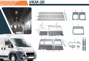 DUCAโต้ชุดตกแต่งภายในพลาสติก ABS สำหรับตั้งแคมป์รถมินิบัสอุปกรณ์ตกแต่งภายในรถยนต์ - Product Image 4