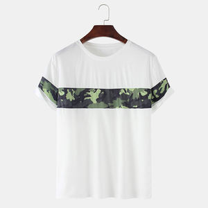 Mens <b>Camouflage</b> Pattern Print Breathable Light O-Neck <b>T</b>-<b>Shirts</b> - Product Image 1