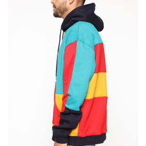 Sweat à capuche bloc pour garçons, vêtement à manches longues, de couleur brillante, grande taille, haute qualité, 2 pièces - Product Image 6