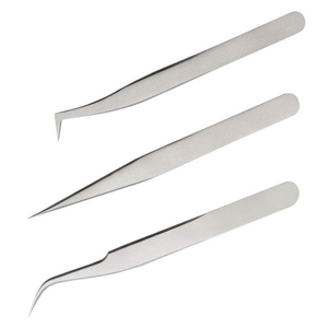 Kit d'épilation durable 2026 pour sourcils et poils du visage – Pinces à épiler en acier inoxydable courbées et pointues pour l'élimination des poils incarnés et des sourcils - Product Image 3