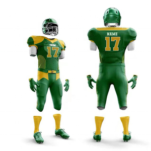 Uniformes de fútbol americano Equipos de clubes Diseño de logotipo gratuito Impresión de transferencia de calor personalizada Bordado Corto Absorbe la humedad UV - Product Image 3