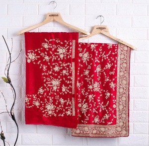 Designer Collection 2024 Femmes Soie Saree Georgette Fil Séquence Broderie & Badala Zari Travail pour Mariage & Fête Porter - Product Image 3