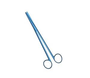 Surgical Mayo Harrington Scissors, 14.5cm, Straight <b>Titanium</b> - Product Image 5