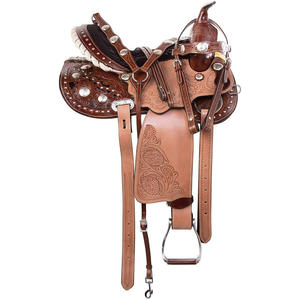 Voulez vendre des selles de cheval en cuir marron foncé occidental EN 14 15 dollar 45 - Product Image 3