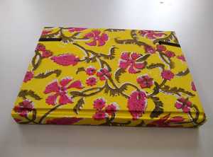 ดอกไม้พิมพ์โน๊ตบุ๊ควารสาร-ทำด้วยมือ Deckle กระดาษไดอารี่ที่สมบูรณ์แบบในแบบฉบับอินเดียวารสารของขวัญ - Product Image 4