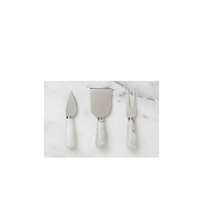 มีดหั่นเนยและชีสสแตนเลสด้ามหินอ่อนทำจากสเตนเลสสตีลสีเงิน - Product Image 3