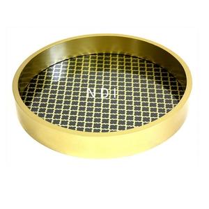 Plateau arrondi de service en bois pour petit-déjeuner de qualité supérieure, plateau durable - Product Image 1