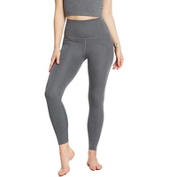 Leggings de yoga unisexe taille mi-haute avec poches, longueur genou, en Spandex/Polyester, extensibles dans quatre directions, respirants et légers pour femme