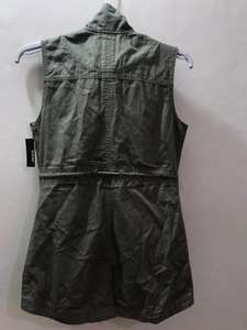 Lot de vêtements du Bangladesh : Gilet long en jean de coton boutonné pour femme, sans manches, effet délavé, pour l'automne - Product Image 3