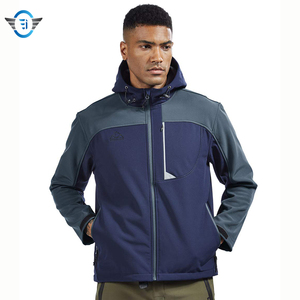 Veste à capuche imperméable et respirante pour homme avec fermeture à glissière avant Manteau de pluie coupe-vent pour l'hiver et l'extérieur - Product Image 3