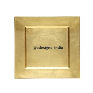 จานที่ชาร์จโลหะอเนกประสงค์,จานเสิร์ฟดีไซน์สร้างสรรค์งานแฮนด์เมดหรูหราภายใต้จานงานแต่งงานตกแต่งดีไซน์ใหม่ - Product Image 4