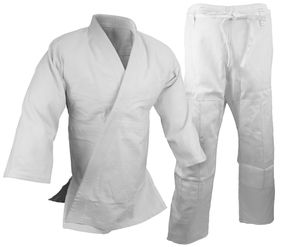 Uniforme de Judo 100% algodón, blanco liso, cómodo, precio al por mayor - Product Image 2