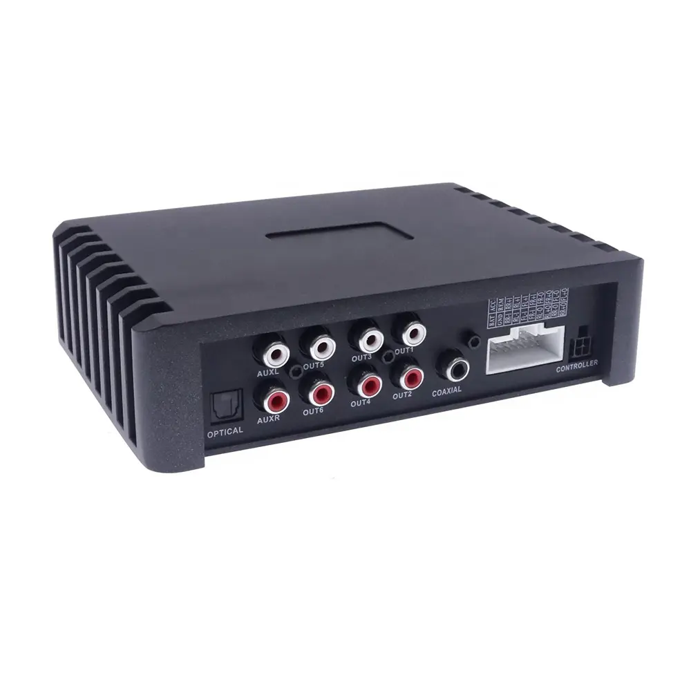 Amplificatore DSP per auto per altoparlanti lettore multimediale Audio bluetooth dente HD con processore di segnale digitale aggiornamento sistema Audio HI-FI