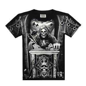 Camiseta holgada de algodón de manga corta para hombre, camisa de gran tamaño con logotipo personalizado, impresión de etiqueta, de lujo, nuevo diseño - Product Image 3