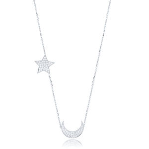 Croissant et étoile Design collier à breloques turc en gros bijoux artisanaux en argent sterling 925 - Product Image 2