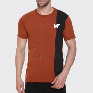 Maroon Color <b>Black</b> Combination <b>Men's</b> T-<b>Shirt</b> Half <b>Sleeve</b> Pullover Slim Fit <b>Men's</b> T <b>Shirt</b> With Customized Logo - Product Image 3