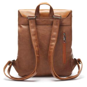 Export Selling Light <b>Weight</b> Stylish Cowhide Genuine Brown Leather useful <b>backpack</b> for Men & Women - Product Image 5