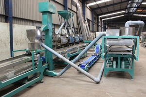 Vietnam Nouveau produit Équipement d'épluchage et de décorticage automatique des noix de cajou Machine à éplucher les noix de cajou à 8 couteaux avec moteur en vente - Product Image 5