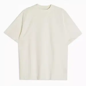 Mens clothing manufacturer screen print Mock Neck Tshirts white t shirts manufacturers 180gsm cotton shirts
