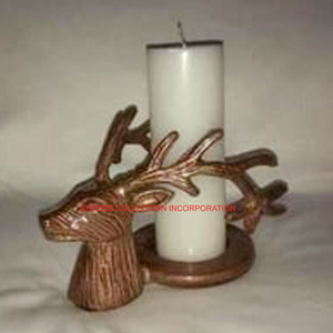 Nouveau design de luxe Bougeoir de Noël cerf fait à la main OEM vente directe d'usine Décoration intérieure Décoration de table Autres bougeoirs - Product Image 2