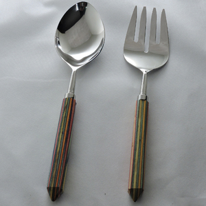 Serveur de salade classique de haute qualité de conception Unique d'acier inoxydable pour l'usage à la maison de Restaurants d'hôtel - Product Image 4