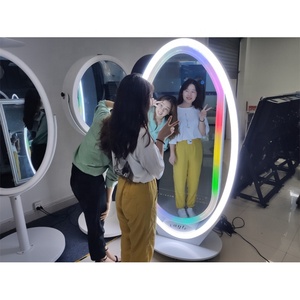 Phổ Biến & Đặc Biệt Miễn Phí Đứng 43 "Màn Hình LCD Người Tùy Chỉnh Pop Up Photo Booth Với Hai Đèn LED - Product Image 5