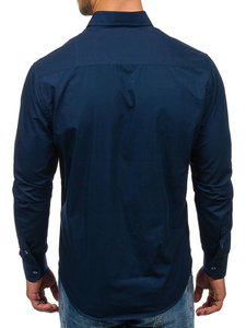 Nueva Colección Otoño: Camisa Casual de Manga Larga para Hombre, Elegante y Cómoda, Tejido de Poliéster/Algodón, Corte Personalizado - Product Image 3