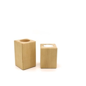 Design moderne En Bois bougeoir pour La Maison Décoration En Bois Bougeoir Hôtel utiliser meilleur morceau carré forme pour Offre Spéciale - Product Image 1