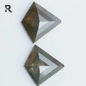 2.36 CT ธรรมชาติหลวมสีเทาเรขาคณิตตัดเพชรประกายเพชร - Product Image 3