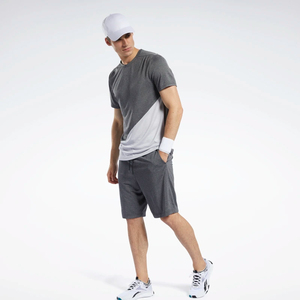 T-shirts unis personnalisables à séchage rapide, manches courtes, pour hommes, respirants, pour la course à pied, vêtements de sport pour hommes - Product Image 2