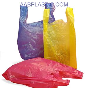 Bolsa de camiseta y refuerzo lateral de alta calidad, Asa de chaleco de plástico, bolsas para sacar para uso en supermercados - Product Image 5
