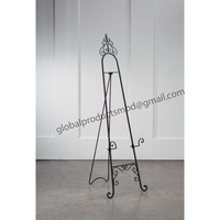 Chevalet en métal de haute qualité de couleur noire, chevalet de table, vente chaude et de haute qualité, fait à la main pour la présentation sur table