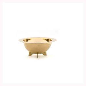 Elegant Design Metal and <b>Glass</b> <b>Serving</b> <b>Bowl</b> for Home Kitchen Fruit Server & Food Server <b>Bowl</b> Golden Embossed Design Hot Selling - Product Image 4