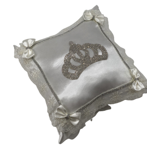 BEBEMEKAN, cojín inflable de encaje de satén con certificado de alta calidad, almohada blanca personalizada para bebé, ropa de cama portátil moderna para niños - Product Image 2