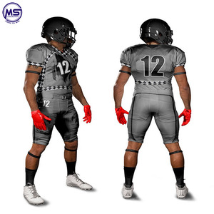 Uniforme de football américain grande taille respirant à sublimation personnalisée Vente en gros 100% polyester - Product Image 4