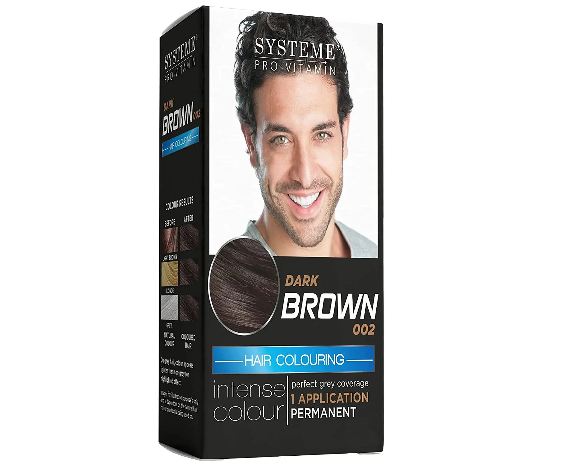 High Quality Pro Vitamin Mens Hair Colour Permanent Hair Colour Hair Dye Natural Black Dark Brown & Medium Brown Men