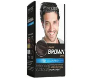 Hochwertige Pro Vitamin Herren Haarfarbe Permanente Haarfarbe Haar färbemittel Natürlich Schwarz Dunkelbraun & Mittelbraun Männer