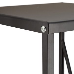 Rectangular <b>Wood</b> <b>Storage</b> <b>Rack</b> in Metal Mesh with Black Finished Perfect for Indoor and Outdoor Log Holding Accessories - Product Image 4