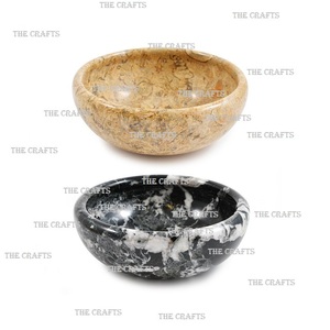 Bulk Marble <b>White</b> And Black Colors Serving Bowls With Superior Quality OEM Customized <b>Chocolate</b> Food Bowls - Product Image 4